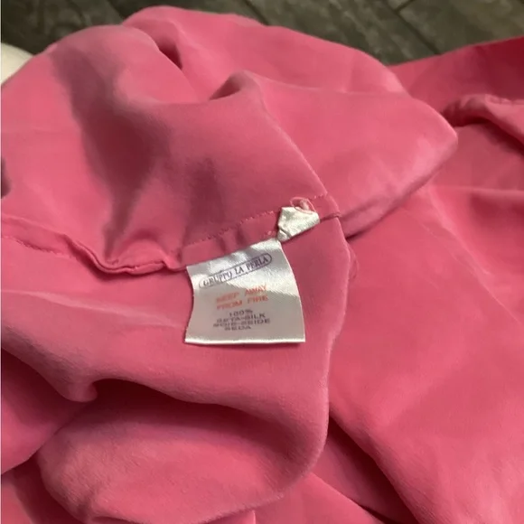 Gruppo La Perla Silk Robe-Hot Pink